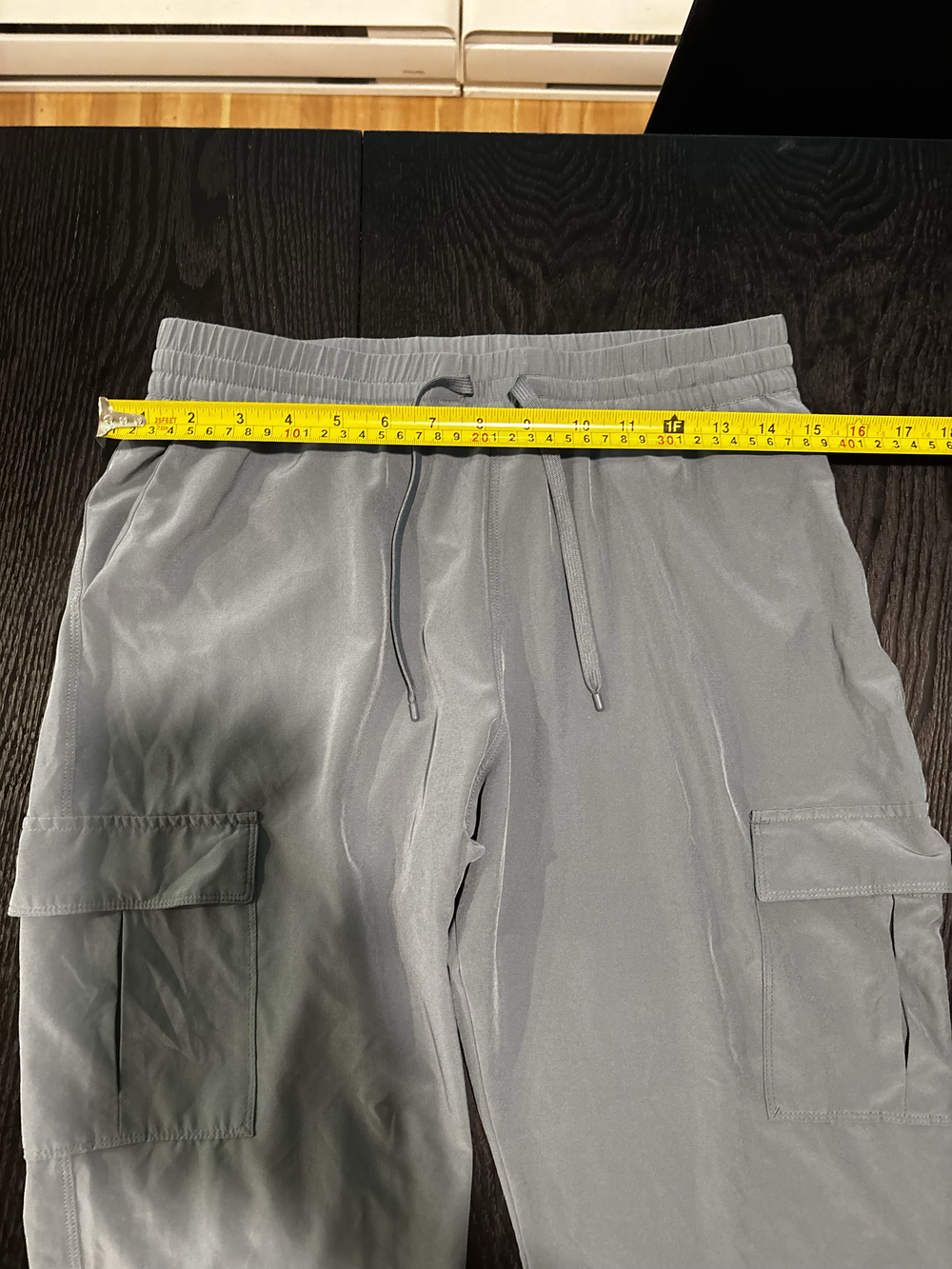 Patagonia grey drawstring cargo pants with elastic waist - Picture 3 of 7